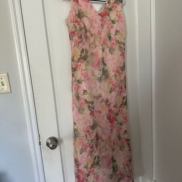 Coldwater Creek Dresses & Skirts - Vintage Coldwater Creek Pink Floral Maxi Dress